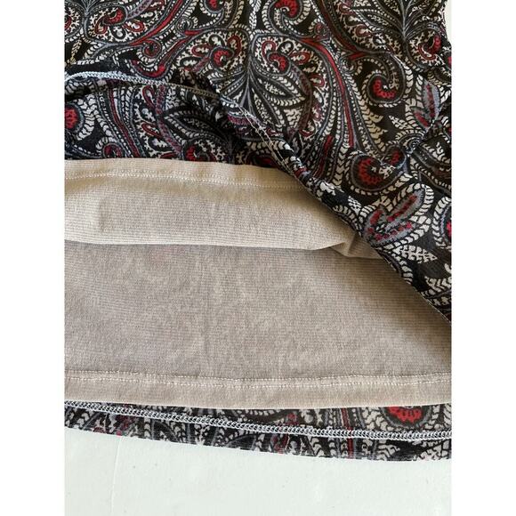 Y2K Babydoll Mesh Sheer Tank Top Paisley Slim Fitted Stretch Sz M - Picture 5 of 10